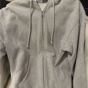 TNA Light Gray Fleece Hoodie